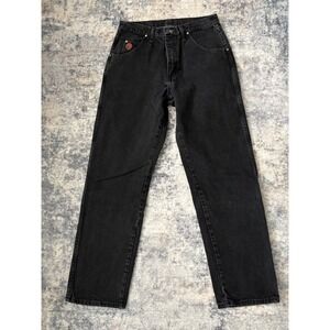 Wrangler 20X Jeans Mens 32x32 (30x31) Black Straight Leg Western Cowboy Denim